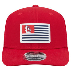 St. Louis Cardinals Flag 9SEVENTY Stretch-Snap Hat - Red | New Era