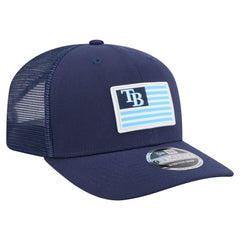 Tampa Bay Rays Flag 9SEVENTY Stretch-Snap Hat - Navy | New Era