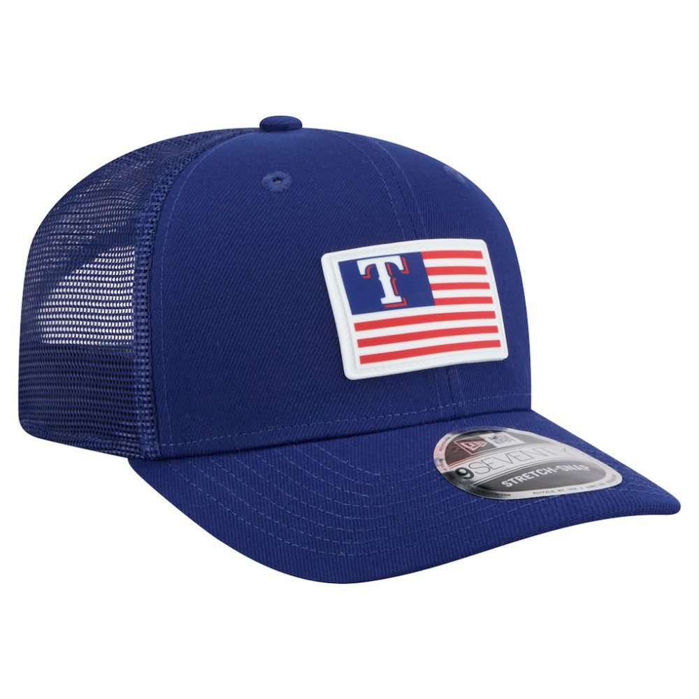 Texas Rangers Flag 9SEVENTY Stretch-Snap Hat - Royal | New Era