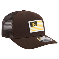 San Diego Padres Flag 9SEVENTY Stretch-Snap Hat - Brown | New Era