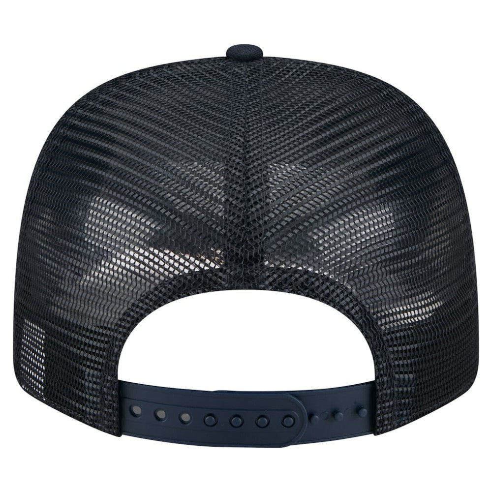Atlanta Braves Flag 9SEVENTY Stretch-Snap Hat - Navy | New Era