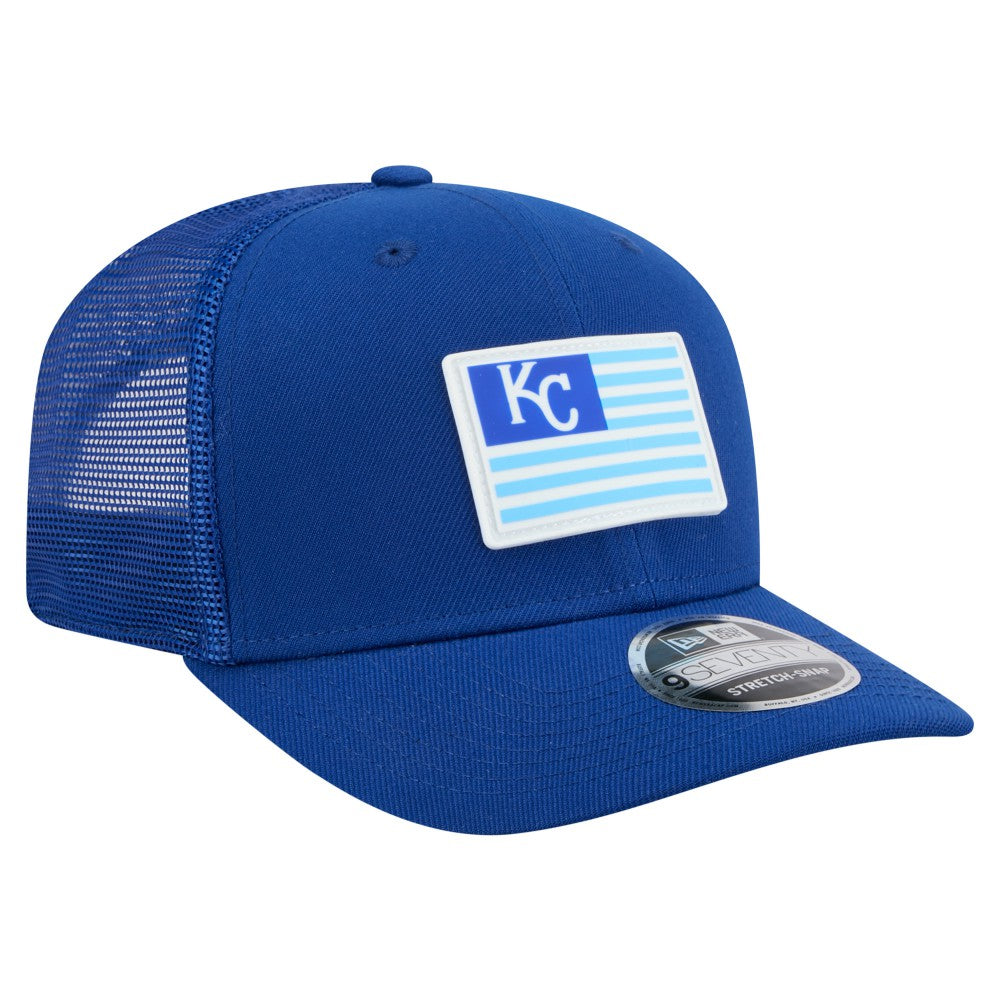 Kansas City Royals Flag 9SEVENTY Stretch-Snap Hat - Royal | New Era