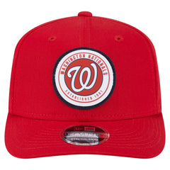 Washington Nationals Circle Patch 9SEVENTY Stretch-Snap Hat - Red | New Era
