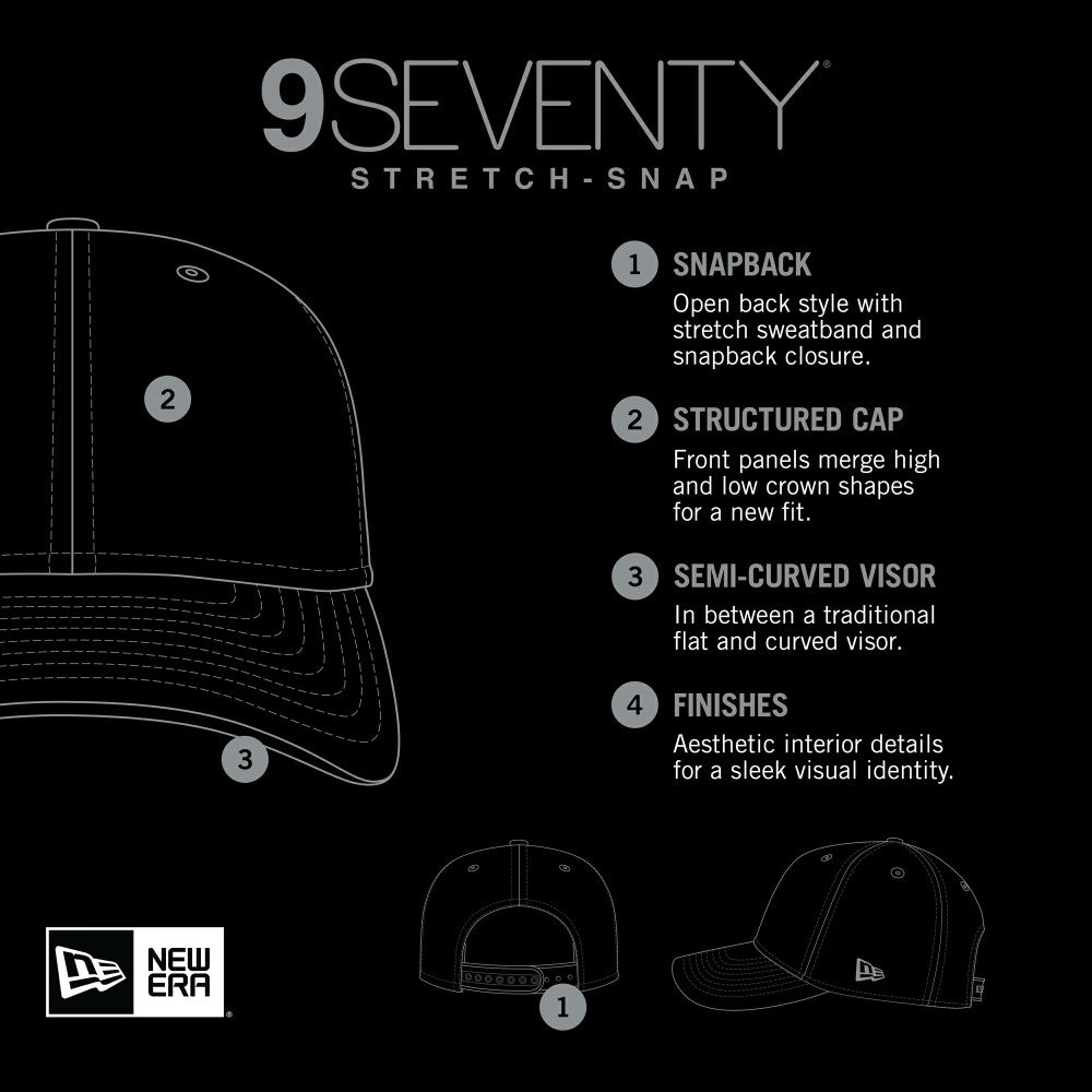 Los Angeles Dodgers Circle Patch 9SEVENTY Stretch-Snap Hat - Royal | New Era