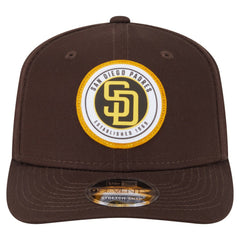 San Diego Padres Circle Patch 9SEVENTY Stretch-Snap Hat - Brown | New Era