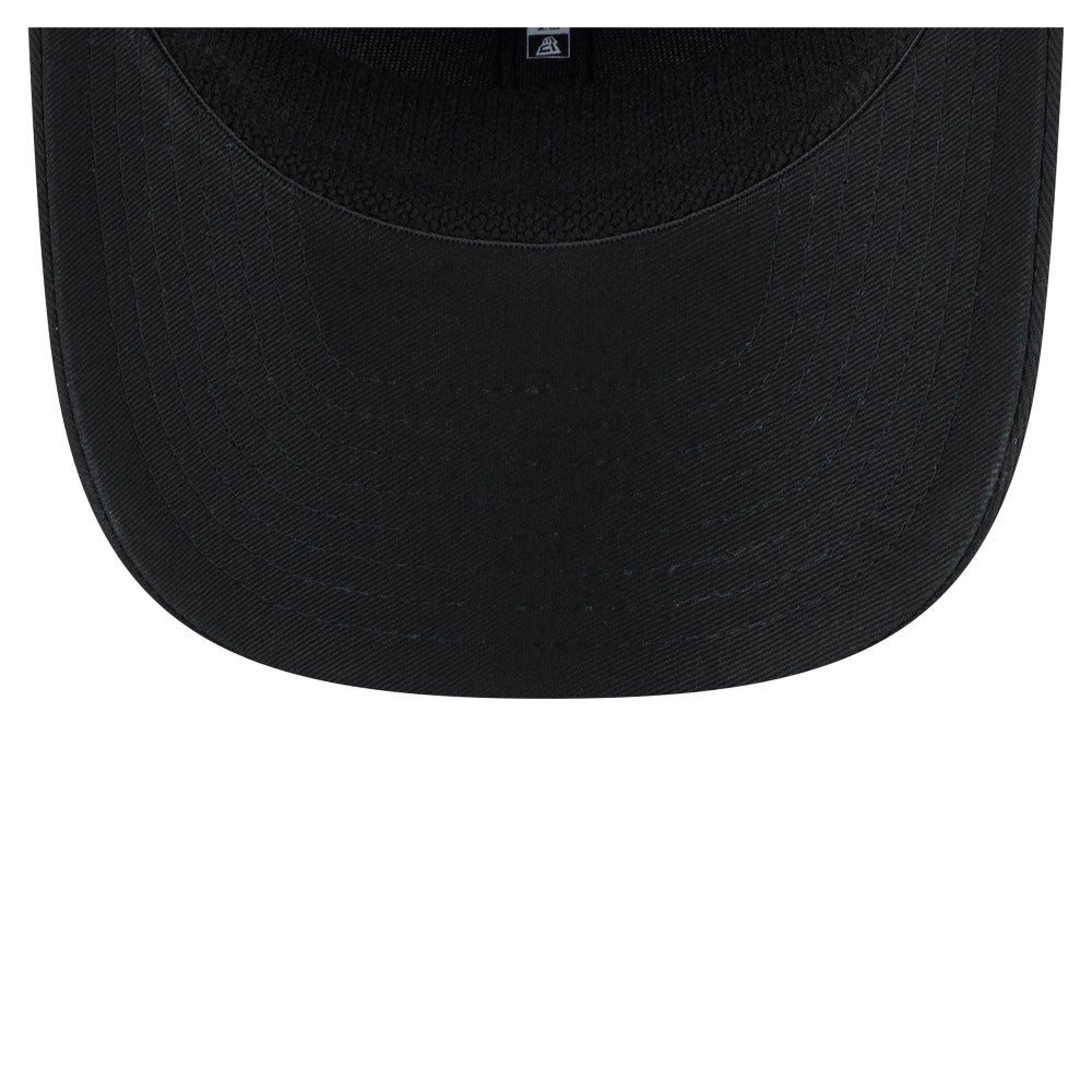 Miami Marlins Circle Patch 9SEVENTY Stretch-Snap Hat - Black | New Era