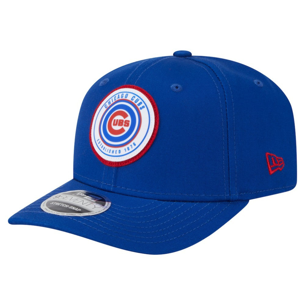 Chicago Cubs Circle Patch 9SEVENTY Stretch-Snap Hat - Royal | New Era