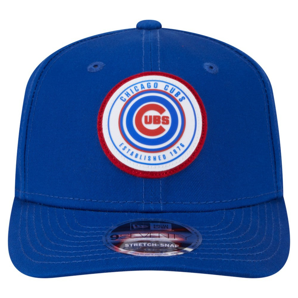 Chicago Cubs Circle Patch 9SEVENTY Stretch-Snap Hat - Royal | New Era