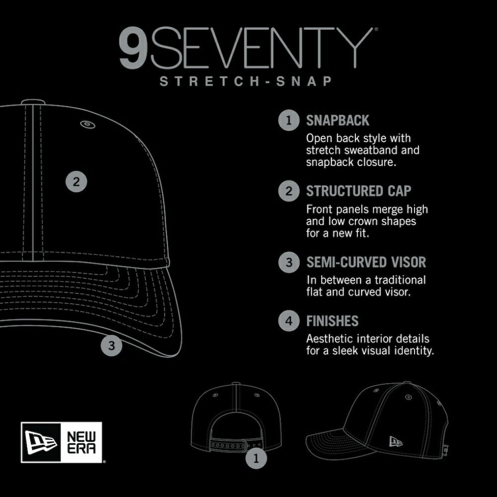 Minnesota Twins Adventure Drinks Pattern 9SEVENTY Stretch-Snap Hat - Black | New Era