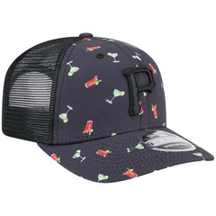 Pittsburgh Pirates Adventure Drinks Pattern 9SEVENTY Stretch-Snap Hat - Navy | New Era