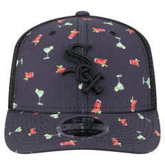 Chicago White Sox Adventure Drinks Pattern 9SEVENTY Stretch-Snap Hat - Navy | New Era