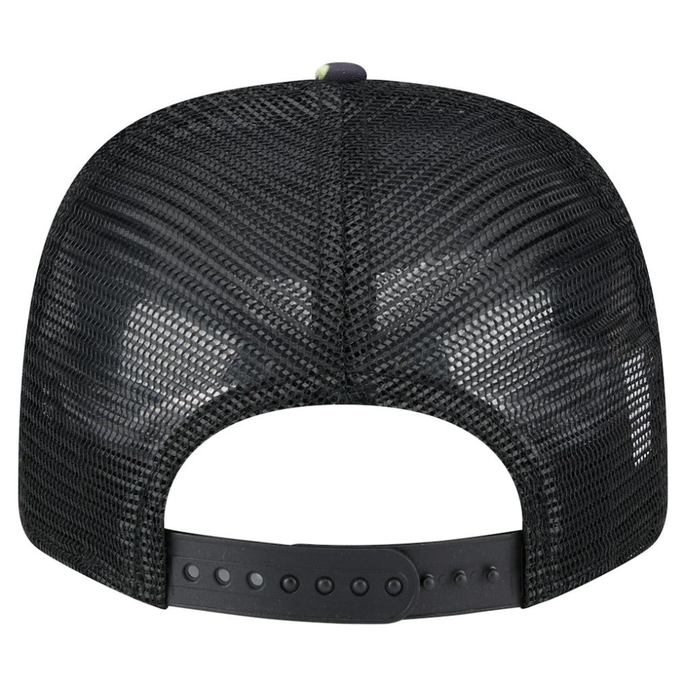 Texas Rangers Adventure Drinks Pattern 9SEVENTY Stretch-Snap Hat - Black | New Era