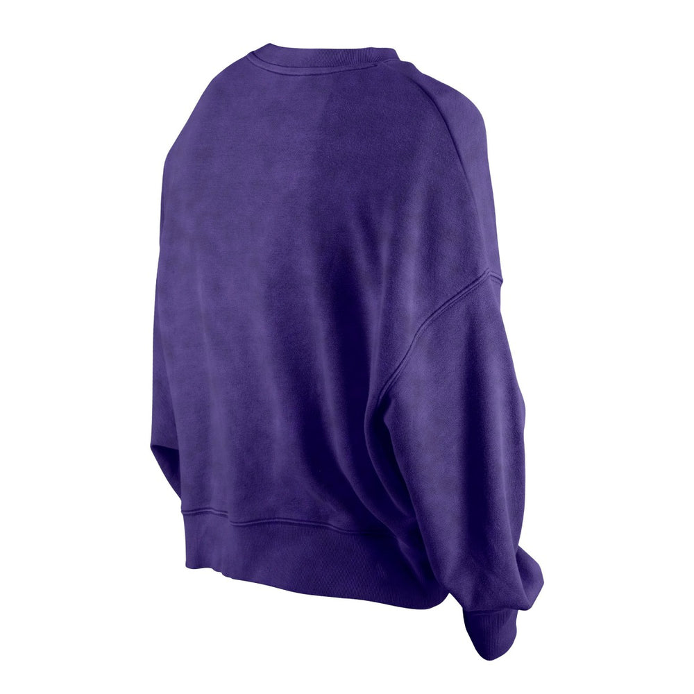 Phoenix Suns Women's Throwback Vintage Enzyme Wash Oversized Boxy Pullover Sweatshirt - Purple | New Era cheap