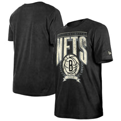 Brooklyn Nets Throwback Vintage Boxy Mineral Wash T-Shirt - Black | New Era shop