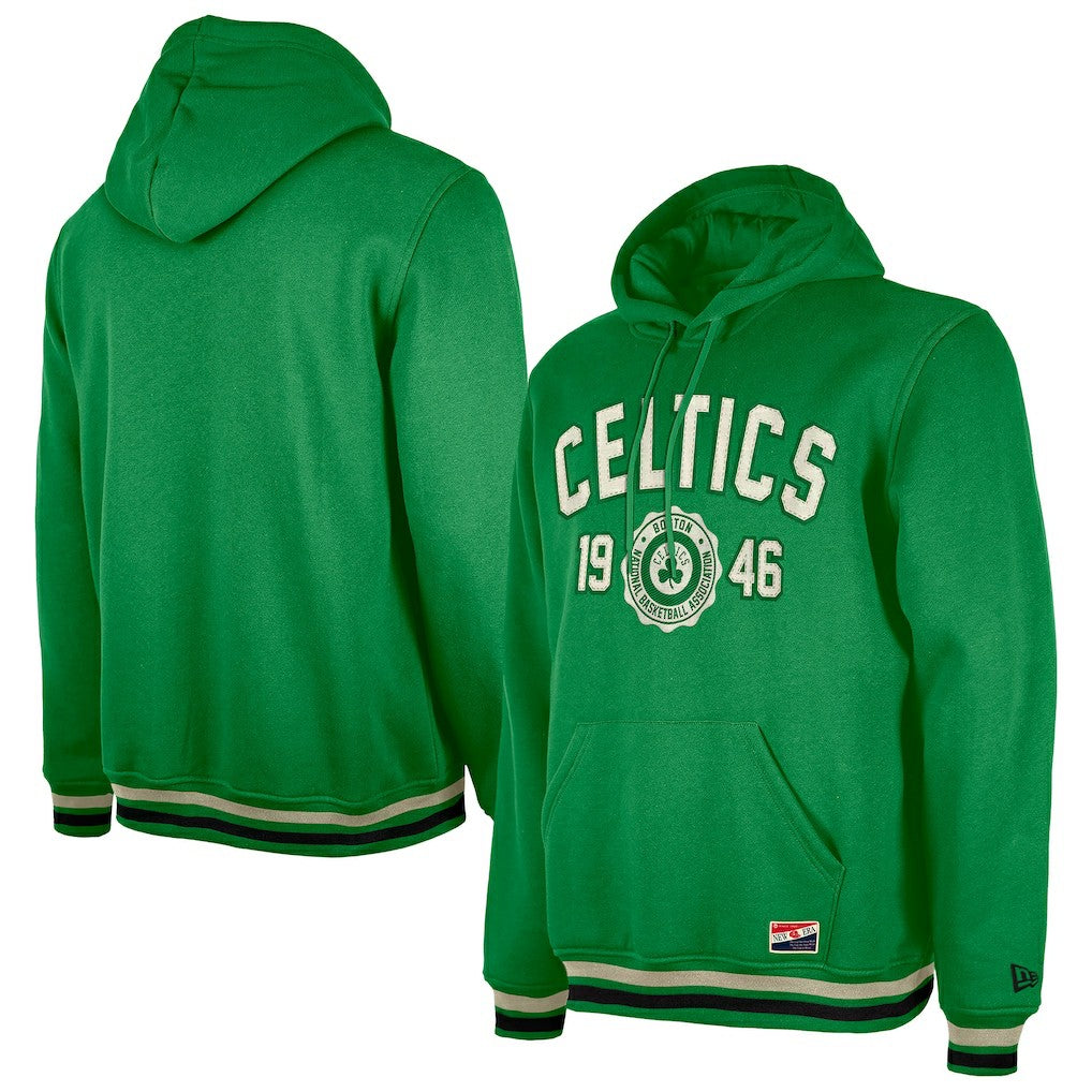 Boston Celtics Throwback Vintage Pullover Hoodie - Kelly Green | New Era discount