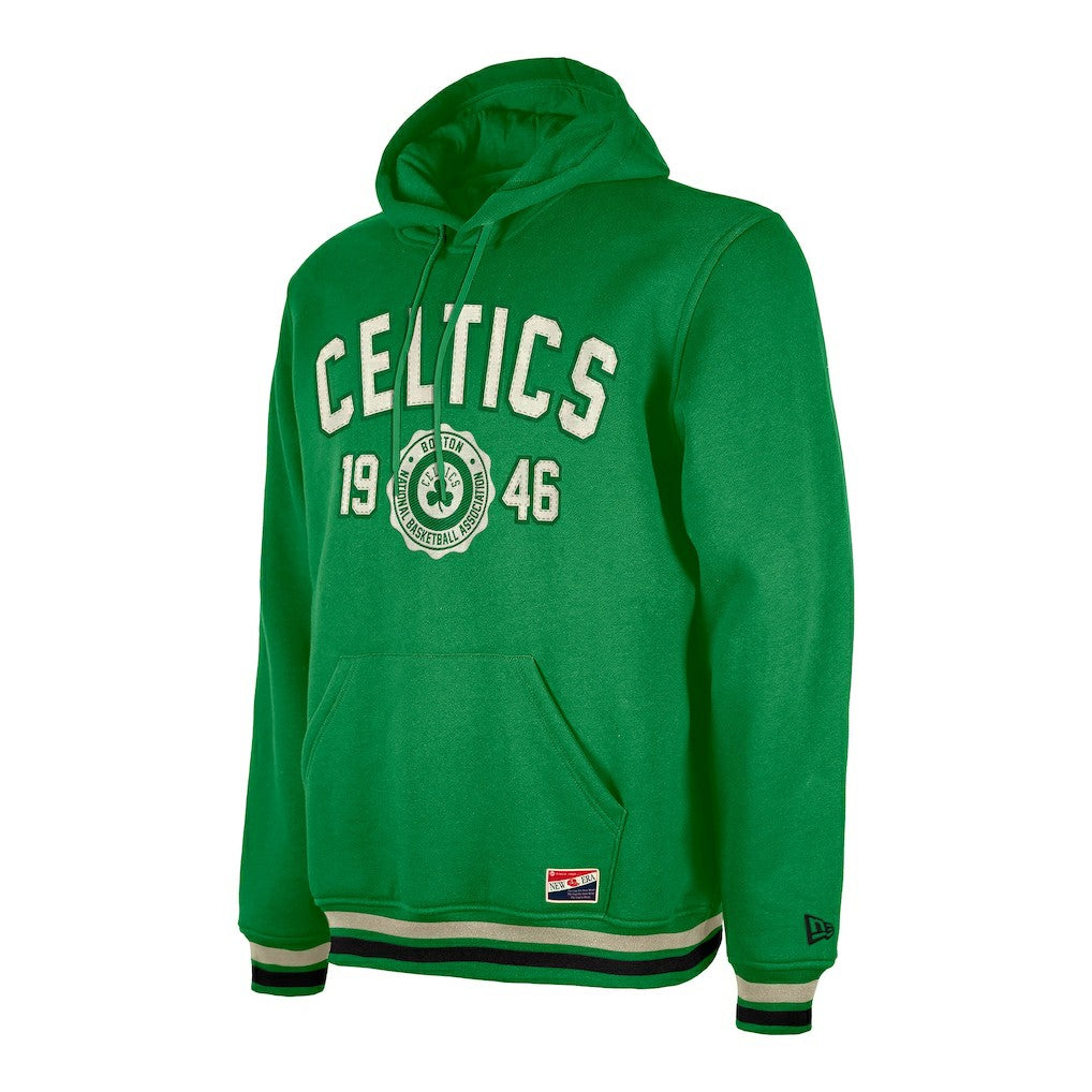 Boston Celtics Throwback Vintage Pullover Hoodie - Kelly Green | New Era discount