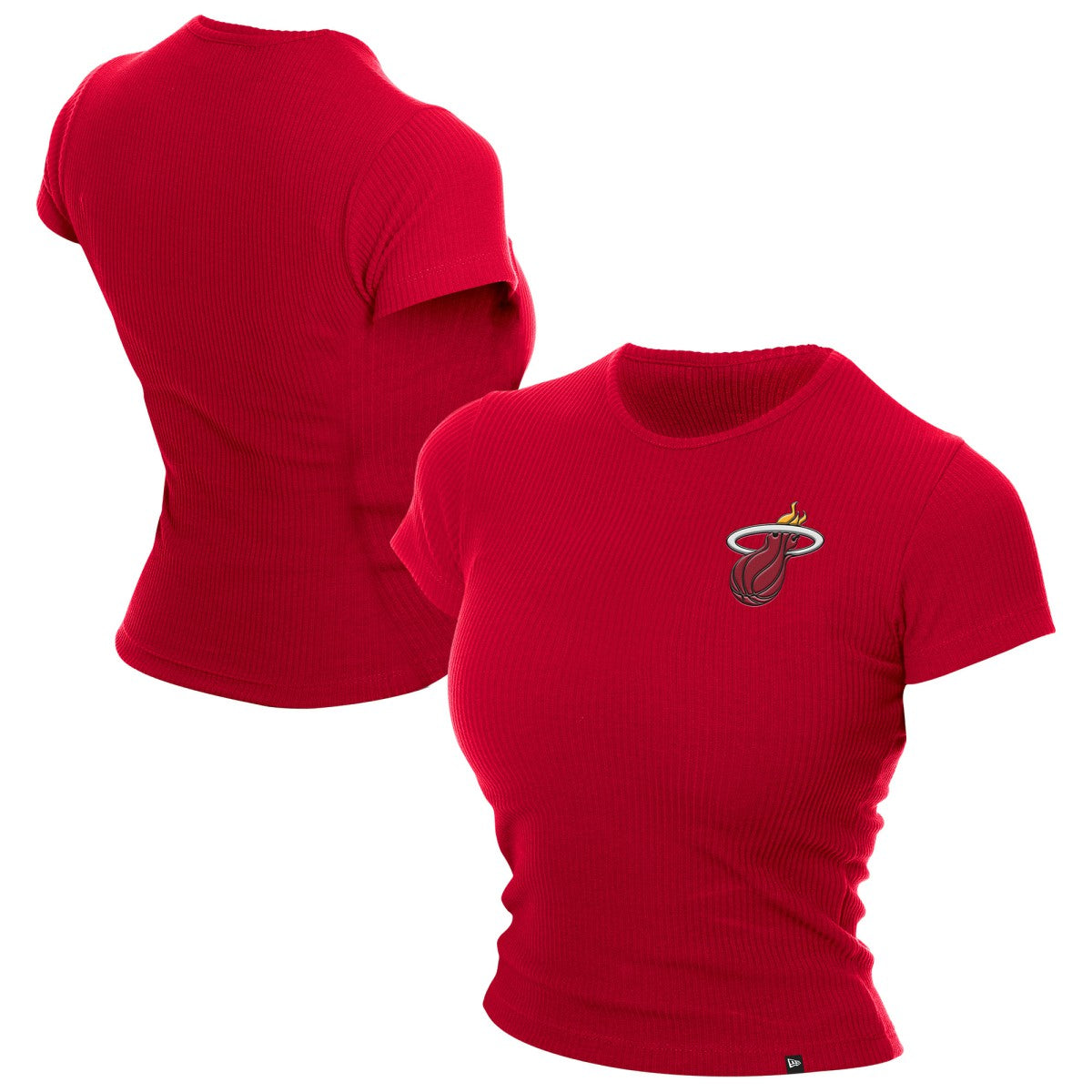 Miami Heat Women's Leisure Collection Baby Doll Cropped T-Shirt - Dark Red | New Era outlet