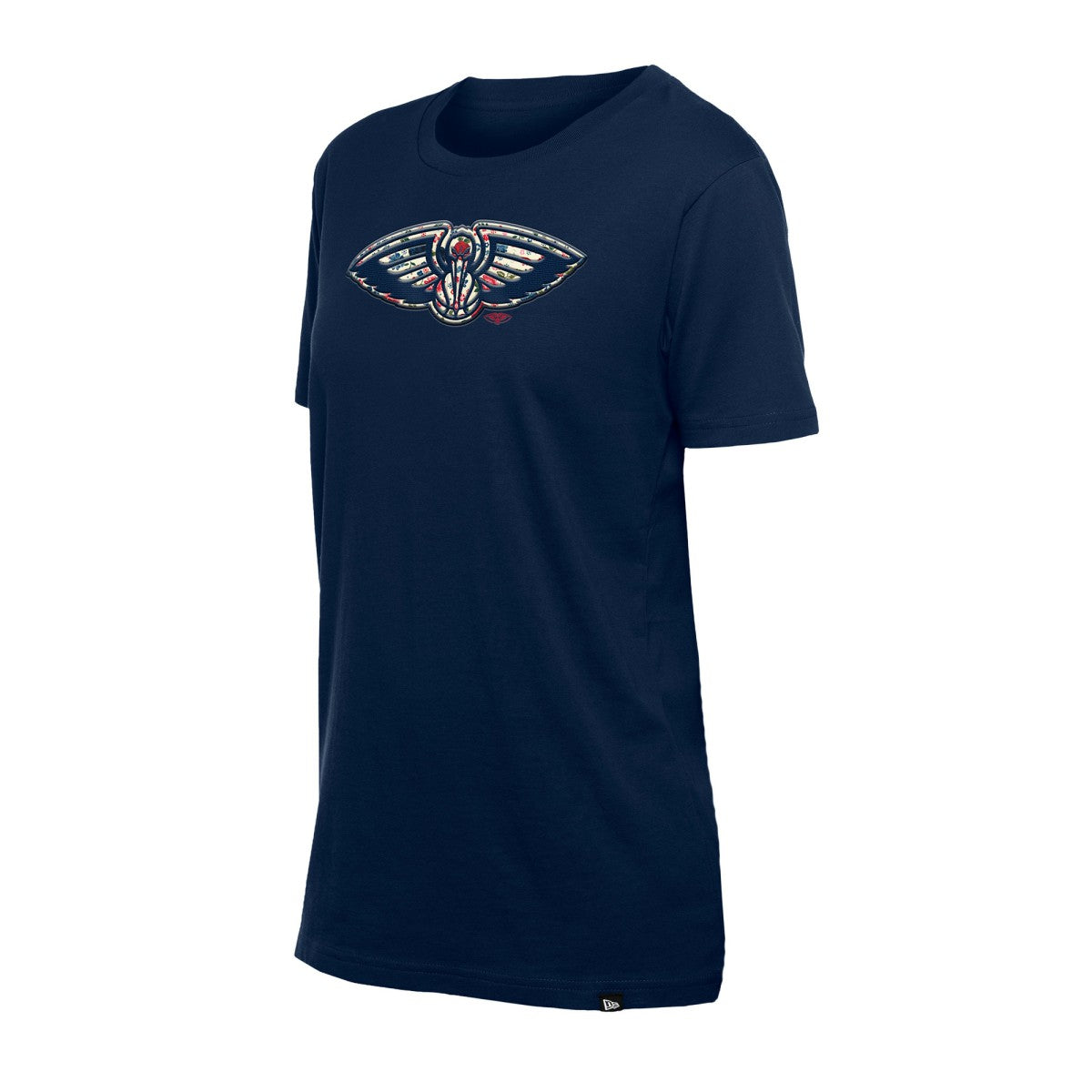New Orleans Pelicans Women's Glam Game Flower T-Shirt - Navy | New Era discount