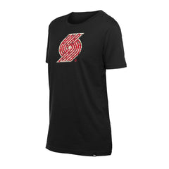 Portland Trail Blazers Women's Glam Game Flower T-Shirt - Black | New Era shop