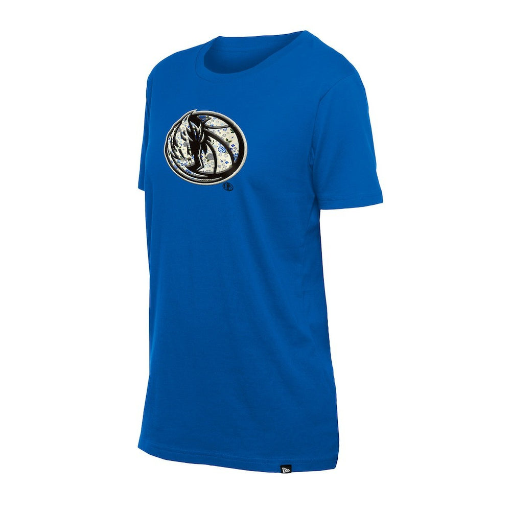 Dallas Mavericks Women's Glam Game Flower T-Shirt sale - Blue | New Era sale