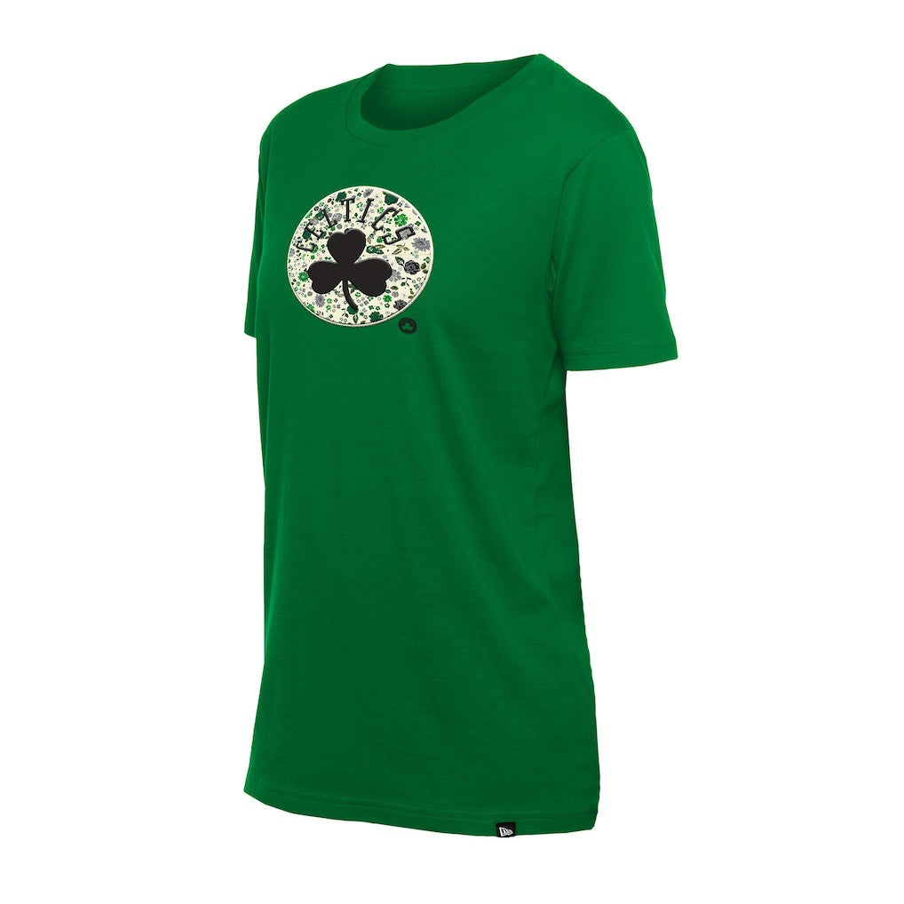 Boston Celtics Women's Glam Game Flower T-Shirt - Kelly Green | New Era sale