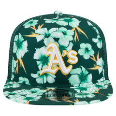 Athletics Adventure Pattern Golfer Trucker Snapback Hat - Green | New Era