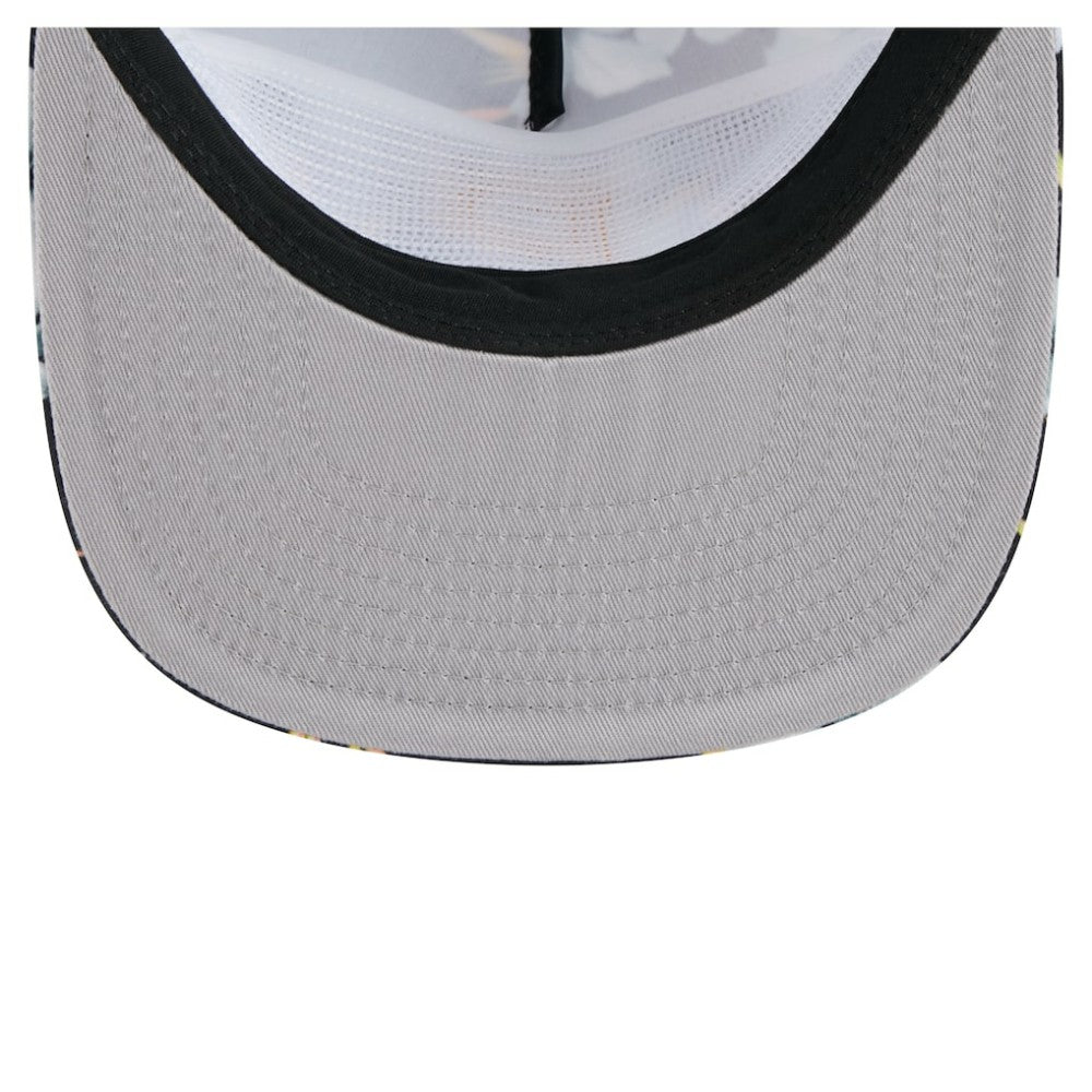 Pittsburgh Pirates Adventure Pattern Golfer Trucker Snapback Hat - Black | New Era