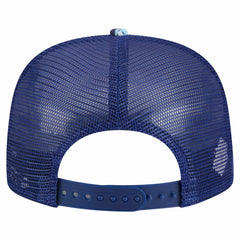 Texas Rangers Adventure Pattern Golfer Trucker Snapback Hat - Royal | New Era