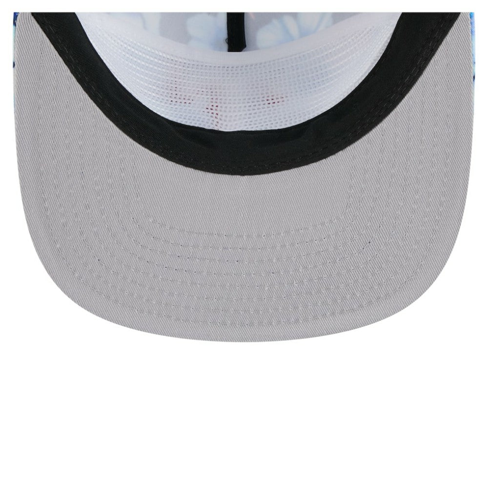 Texas Rangers Adventure Pattern Golfer Trucker Snapback Hat - Royal | New Era