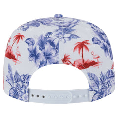 Los Angeles Angels Printed Island Golfer Snapback Hat - White | New Era