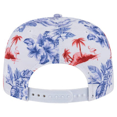 Atlanta Braves Printed Island Golfer Snapback Hat - White | New Era