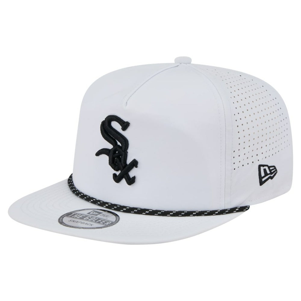 Chicago White Sox Perforated Golfer Snapback Hat - White | New Era