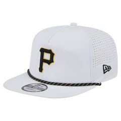 Pittsburgh Pirates Perforated Golfer Snapback Hat - White | New Era