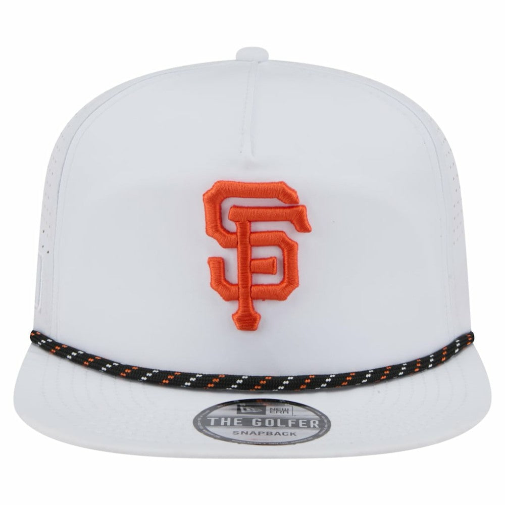 San Francisco Giants Perforated Golfer Snapback Hat - White | New Era