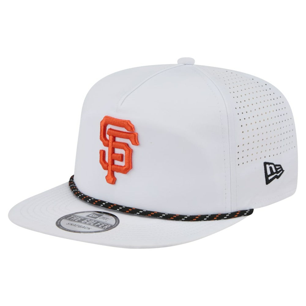 San Francisco Giants Perforated Golfer Snapback Hat - White | New Era