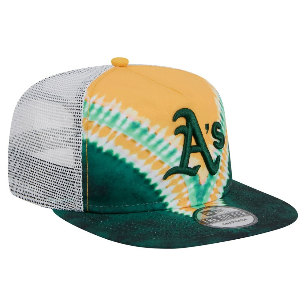 Athletics Tie-Dye Golfer Trucker Adjustable Hat | New Era