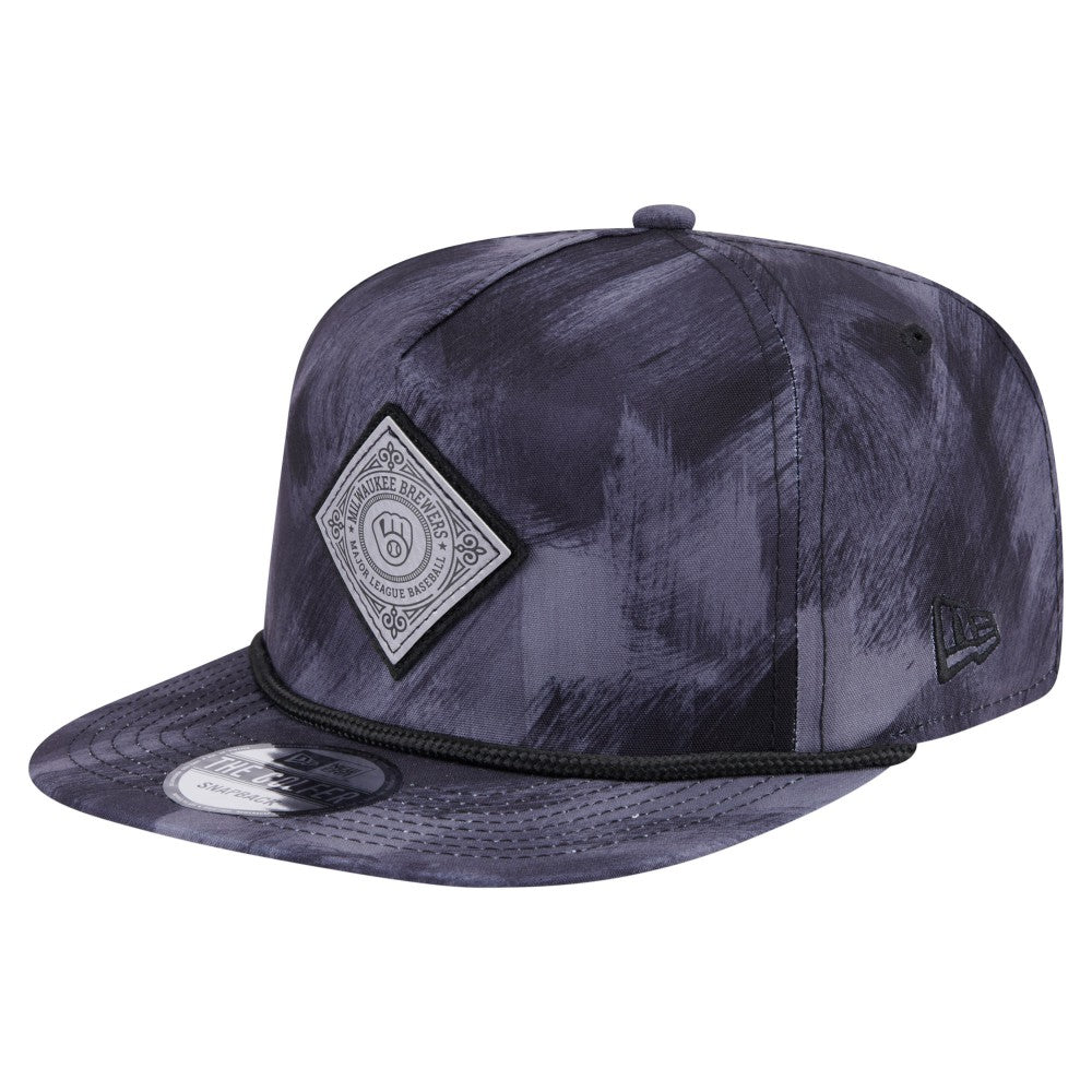 Milwaukee Brewers Printed Golfer Snapback Hat - Navy | New Era