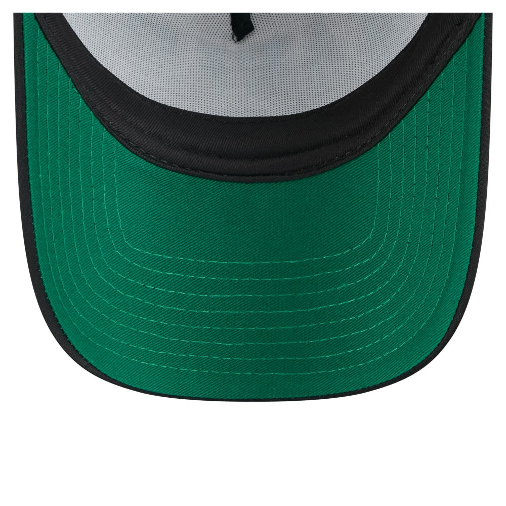 Miami Marlins Distressed 9FORTY A-Frame Adjustable Trucker Hat - Black | New Era