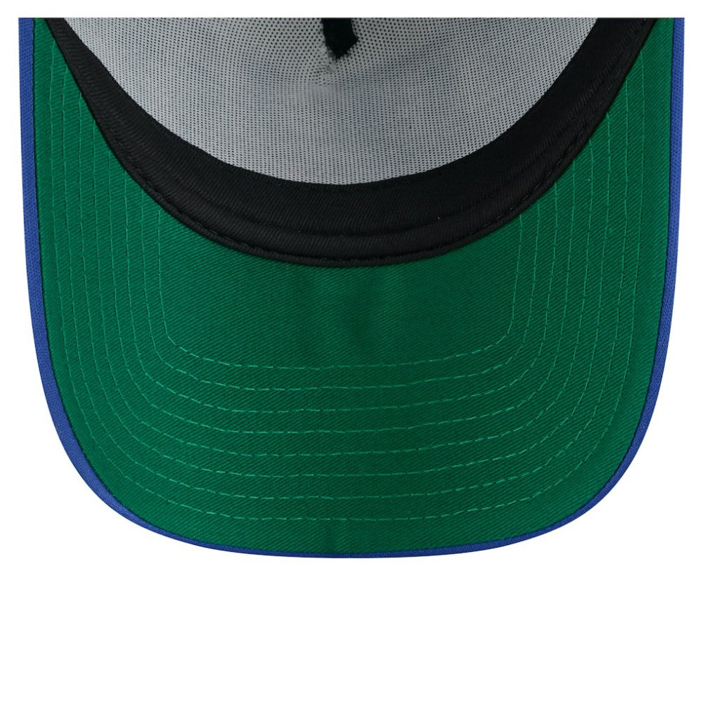 Toronto Blue Jays Distressed 9FORTY A-Frame Adjustable Trucker Hat - White/Royal | New Era