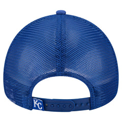 Kansas City Royals Distressed 9FORTY A-Frame Adjustable Trucker Hat - Royal | New Era