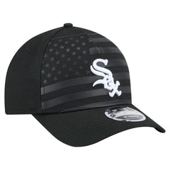 Chicago White Sox American Flag 9FORTY M-Crown A-Frame Adjustable Hat - Black | New Era