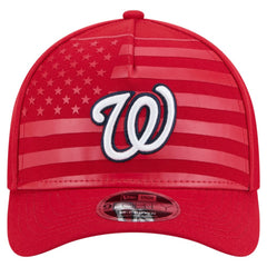 Washington Nationals American Flag 9FORTY M-Crown A-Frame Adjustable Hat - Red | New Era