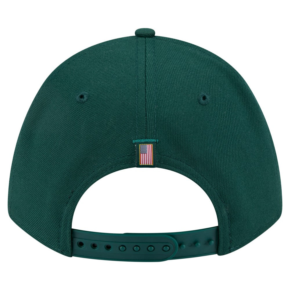 Athletics American Flag 9FORTY M-Crown A-Frame Adjustable Hat - Green | New Era