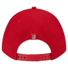 Philadelphia Phillies American Flag 9FORTY M-Crown A-Frame Adjustable Hat - Red | New Era