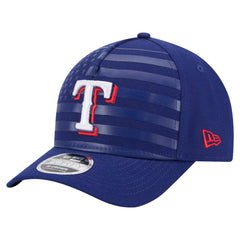 Texas Rangers American Flag 9FORTY M-Crown A-Frame Adjustable Hat - Royal | New Era