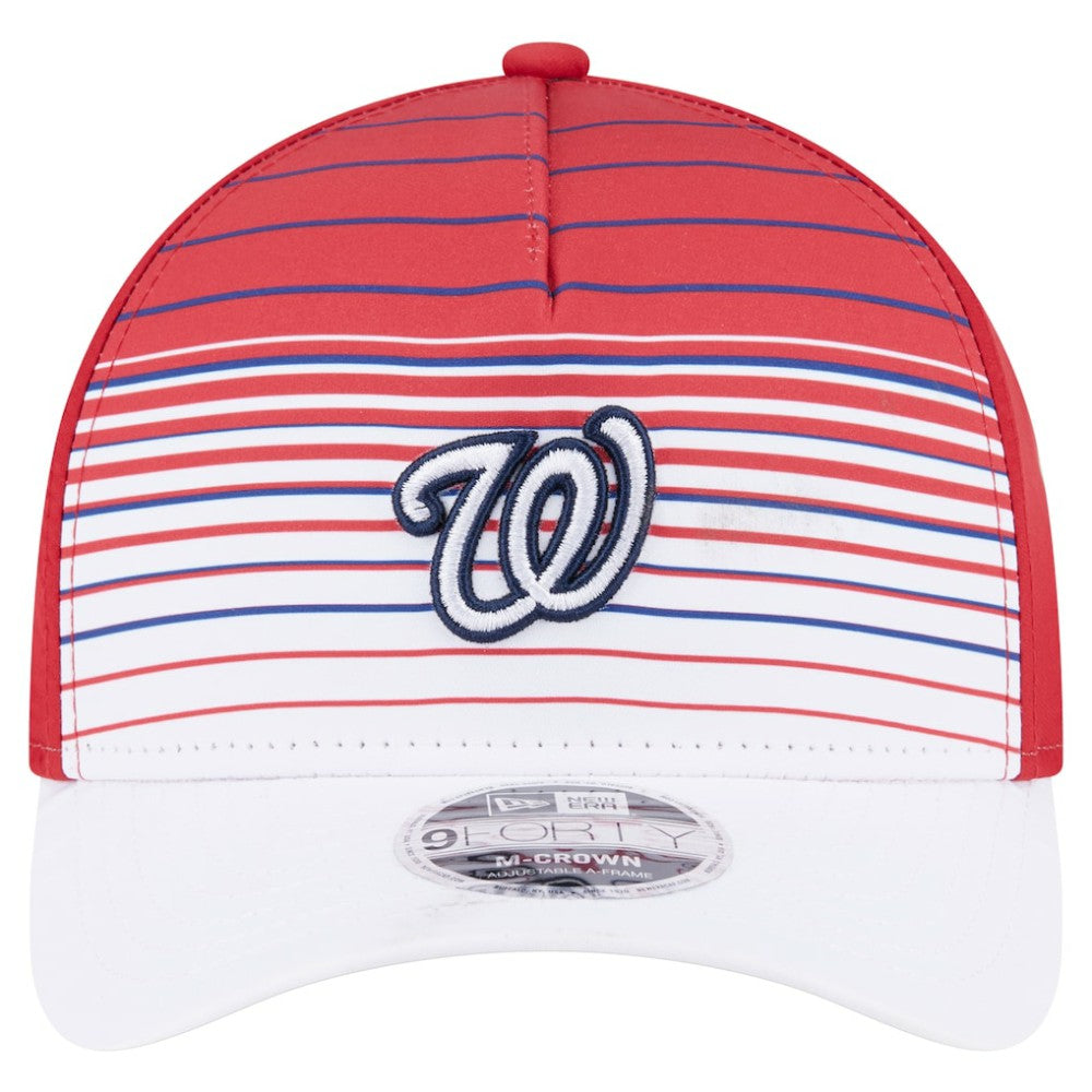 Washington Nationals Gradient 9FORTY M-Crown Adjustable Hat - Red | New Era