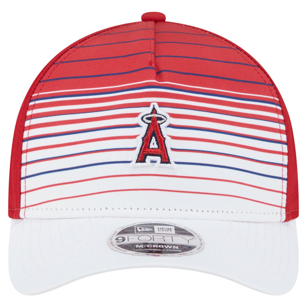 Los Angeles Angels Gradient 9FORTY M-Crown Adjustable Hat - Red | New Era