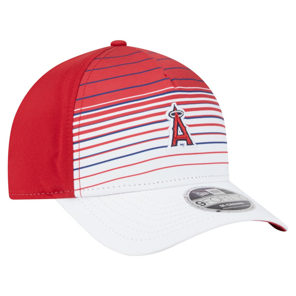 Los Angeles Angels Gradient 9FORTY M-Crown Adjustable Hat - Red | New Era