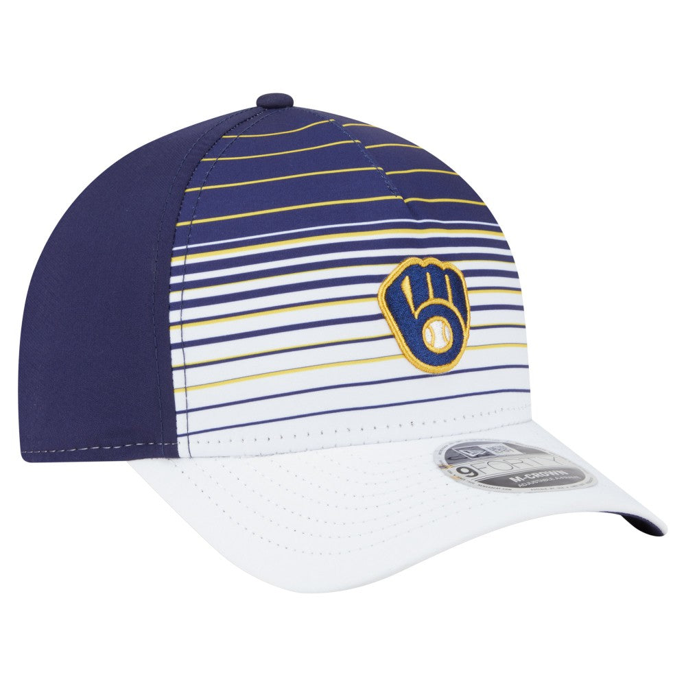 Milwaukee Brewers Gradient 9FORTY M-Crown Adjustable Hat - Navy | New Era