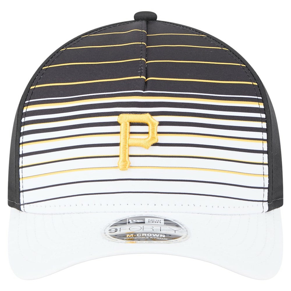 Pittsburgh Pirates Gradient 9FORTY M-Crown Adjustable Hat - Black | New Era
